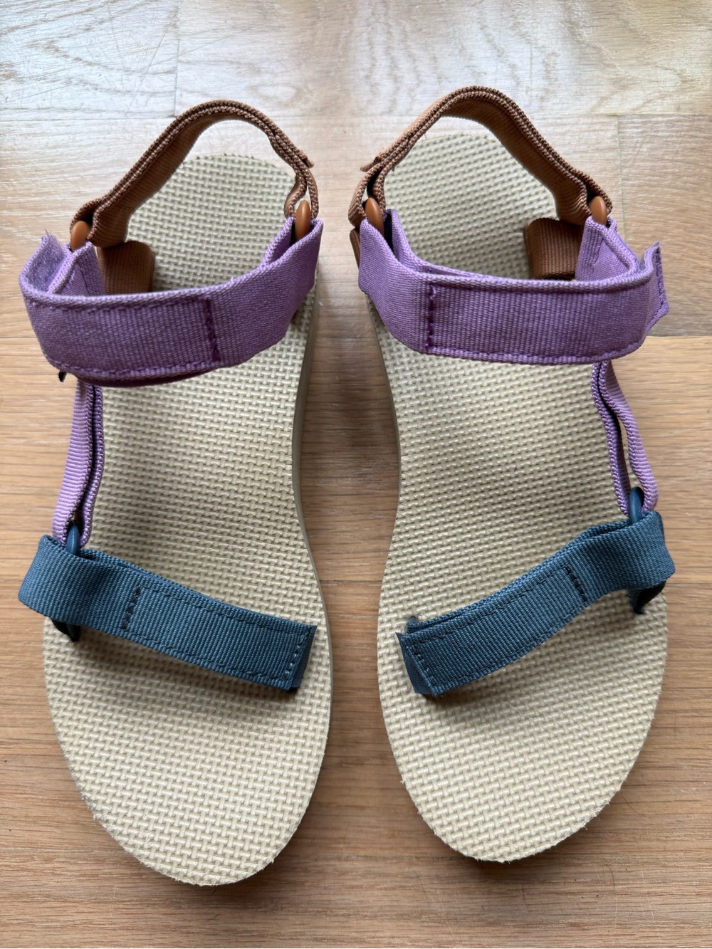 Teva Women's Two-strap Sandals in Lavender and Teal